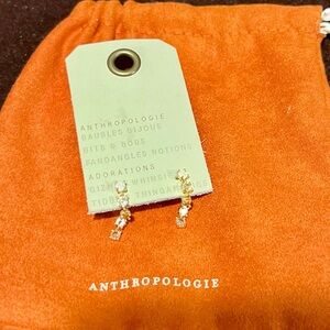 NWT Anthropologie Crystal Drop earrings